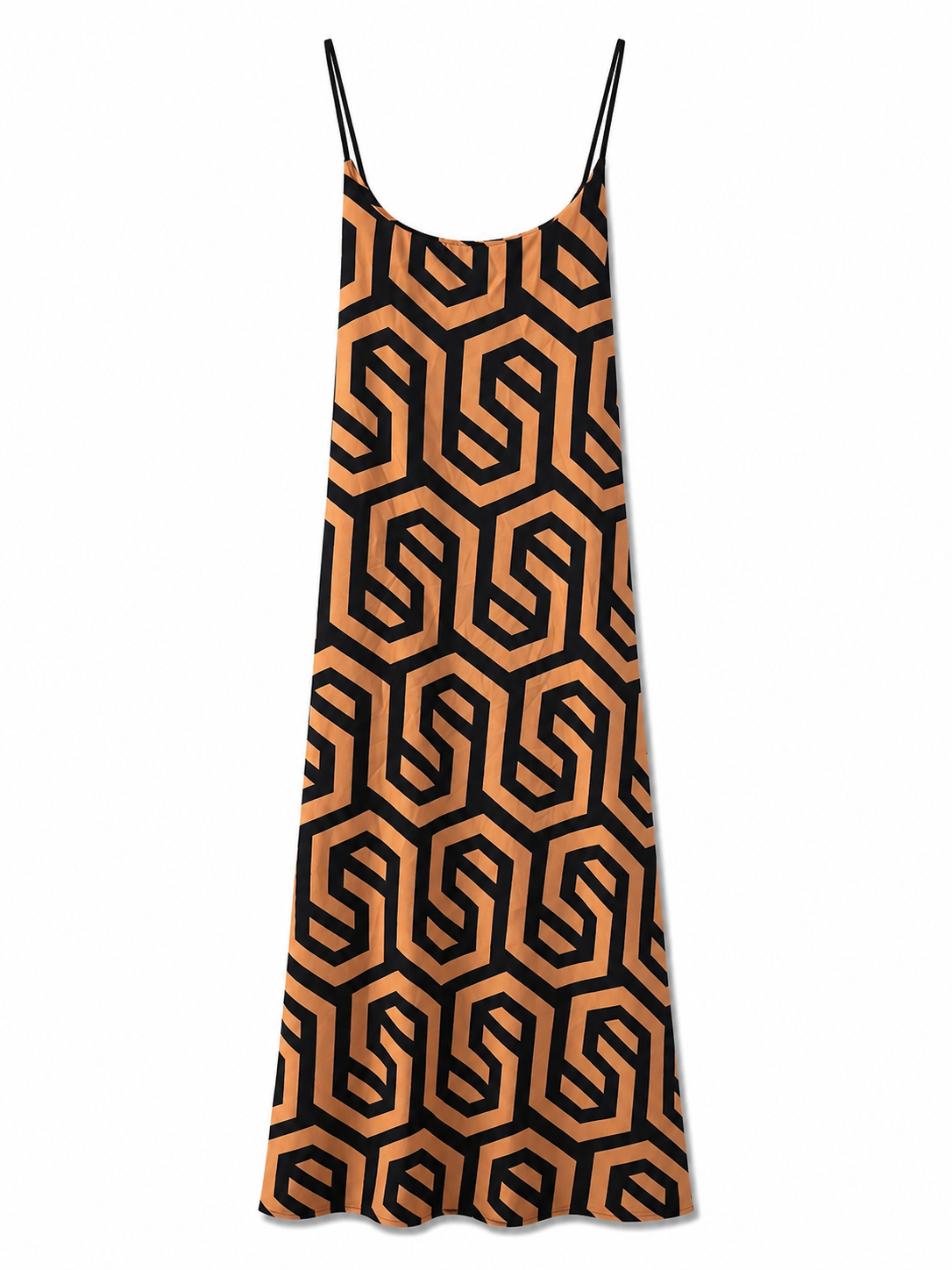 Women’s Geometric Print Slip Maxi Dress
